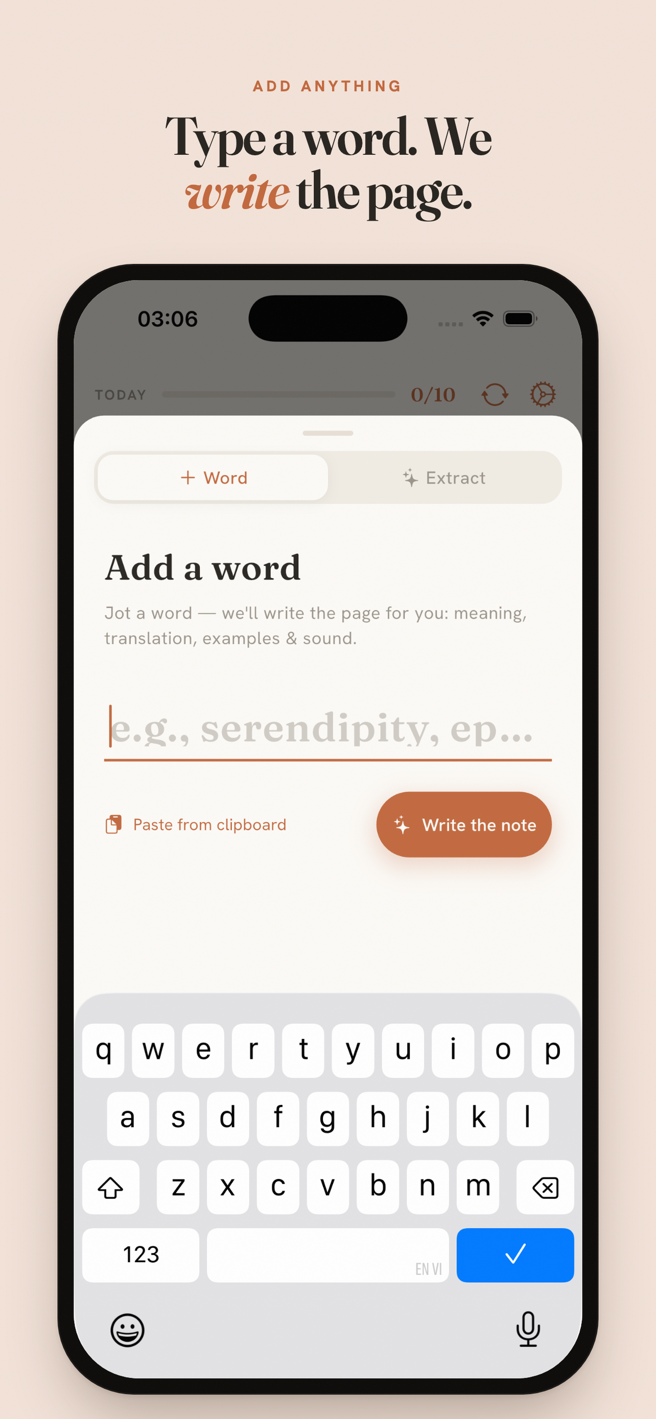 VocabNote App-Vorschau