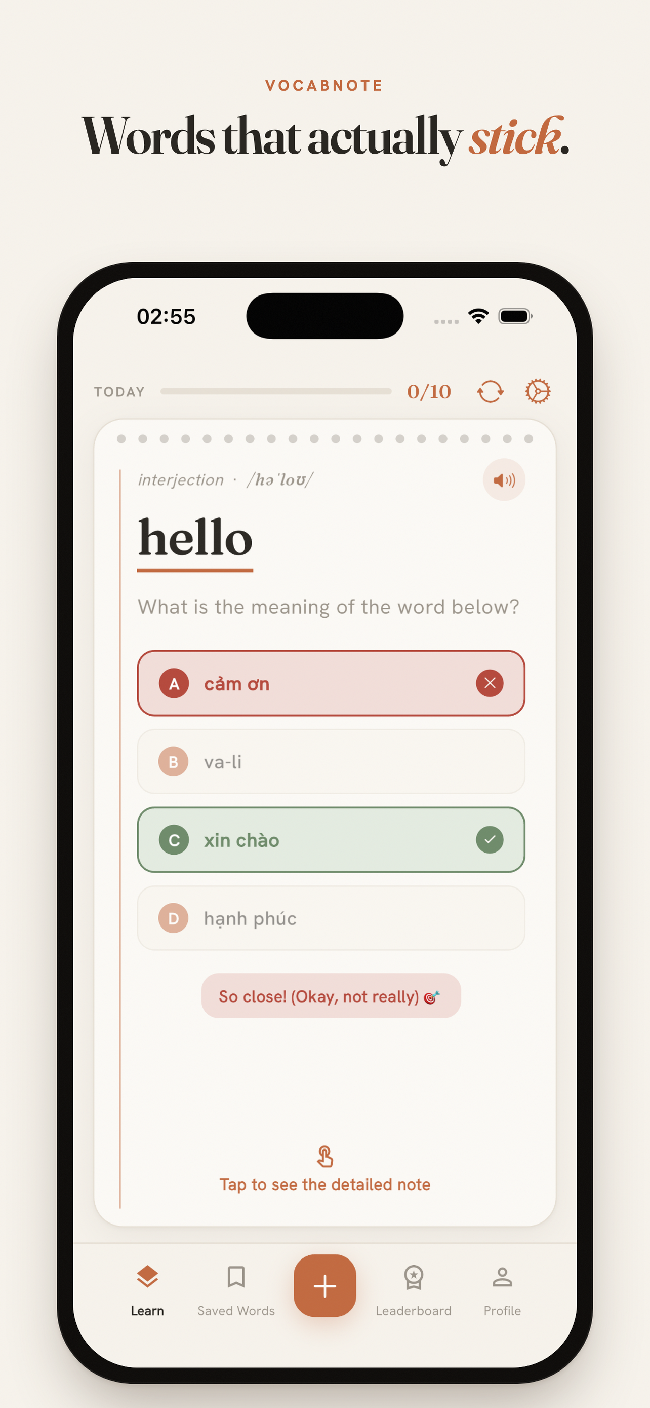 VocabNote App-Vorschau